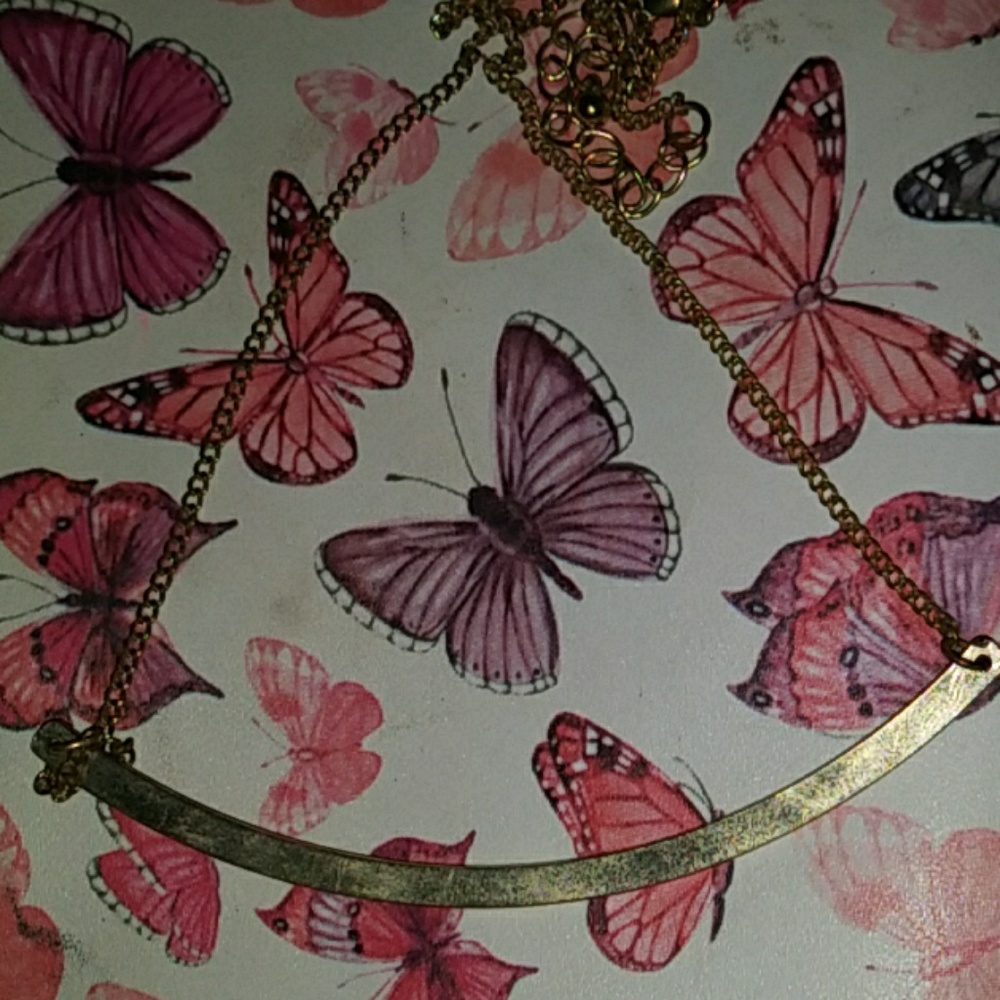 Necklace gold/ pink and gold